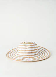 Chapeau bande anti-transpiration blanc AUREGA femme