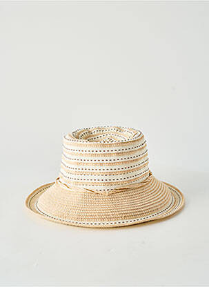 Chapeau forme chapeau paille beige CRAMBES femme