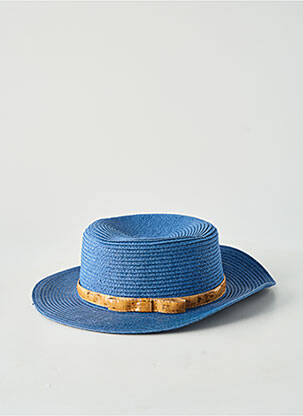 Chapeau forme chapeau paille bleu CRAMBES femme