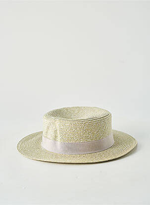 Chapeau forme chapeau paille vert TAFFTA femme