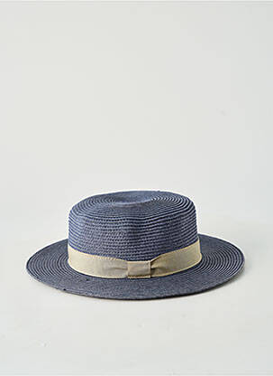 Chapeau forme chapeau paille bleu TAFFTA femme