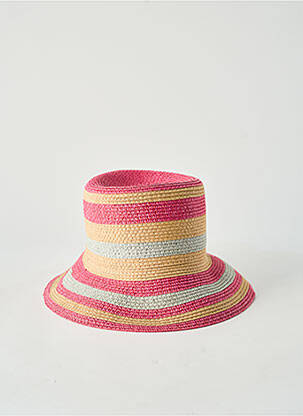 Chapeau forme chapeau paille rose HERMAN femme