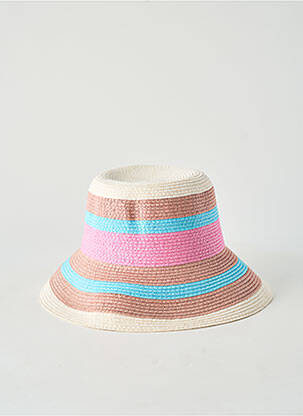 Chapeau forme chapeau paille beige HERMAN femme