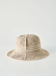 Chapeau tissage popeline vert AUREGA femme