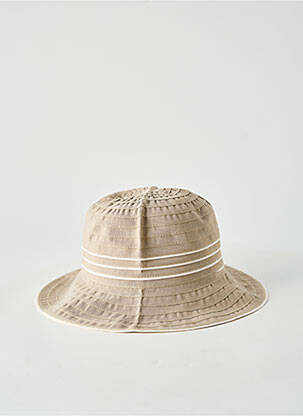 Chapeau tissage popeline vert AUREGA femme