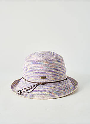 Chapeau forme chapeau paille violet AUREGA femme