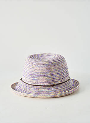 Chapeau forme chapeau paille violet AUREGA femme