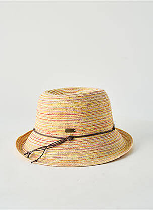 Chapeau forme chapeau paille jaune AUREGA femme