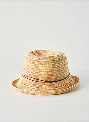Chapeau forme chapeau paille jaune AUREGA femme