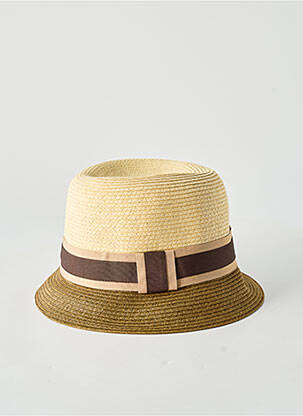Chapeau bande anti-transpiration beige HERMAN femme
