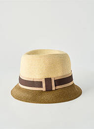 Chapeau bande anti-transpiration beige HERMAN femme