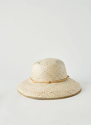 Chapeau broderie ruban beige CRAMBES femme