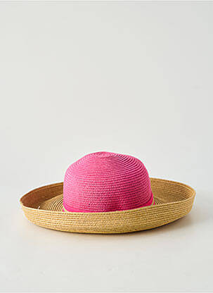 Chapeau forme chapeau paille rose BETMAR femme
