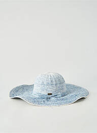 Chapeau forme chapeau paille bleu AUREGA femme