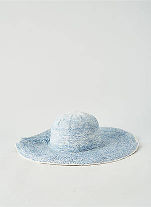 Chapeau forme chapeau paille bleu AUREGA femme