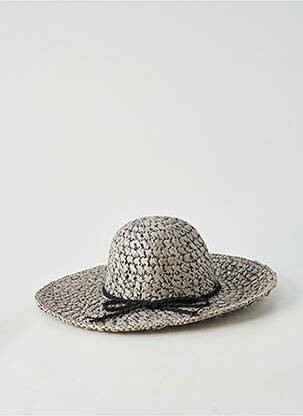 Chapeau forme chapeau paille gris HERMAN femme