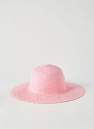 Chapeau forme chapeau paille rose STAMION femme
