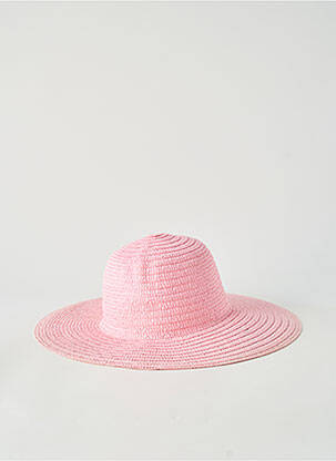 Chapeau forme chapeau paille rose STAMION femme