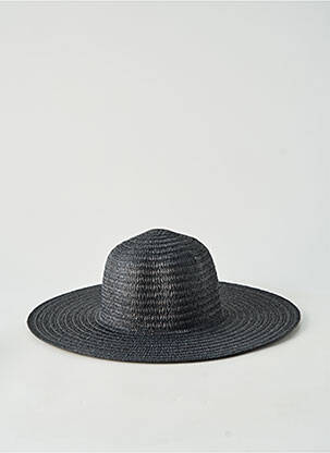 Chapeau forme chapeau paille noir STAMION femme
