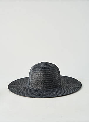 Chapeau forme chapeau paille noir STAMION femme