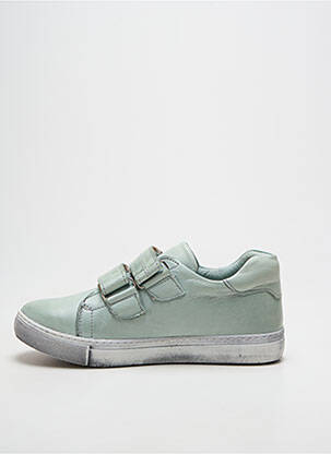 Baskets fermeture scratch bout rond vert ANDREA CONTI enfant