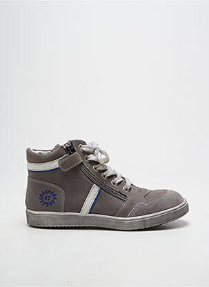 Bottines/boots semelle amovible bout rond gris RAMDAM garçon