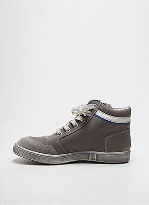Bottines/boots semelle amovible bout rond gris RAMDAM garçon