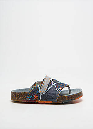 Tongs voute plantaire bout ouvert bleu ART fille
