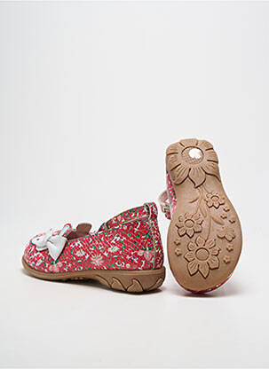 Ballerines impression bout rond rouge LAURA VITA fille