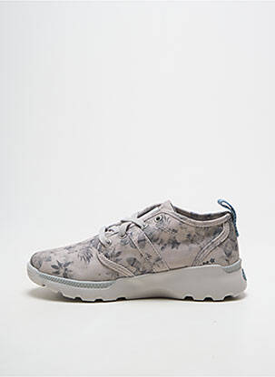 Baskets fermeture lacets bout rond gris PALLADIUM fille