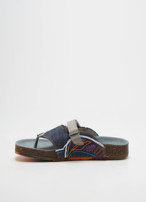 Tongs voute plantaire bout ouvert bleu ART fille