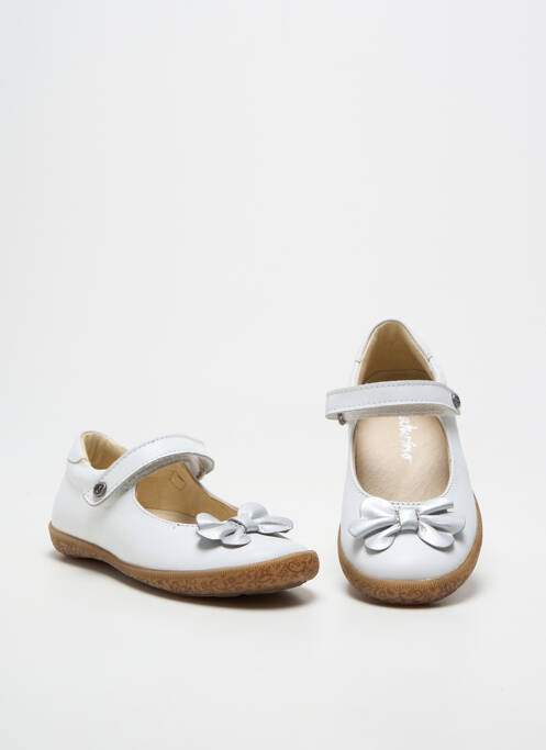 Ballerines  bout rond blanc NATURINO fille