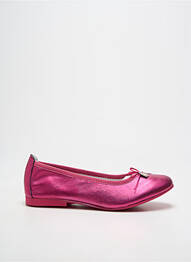 Ballerines tissage satiné chiquet rose TTY fille