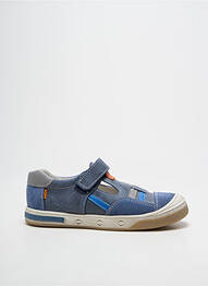 Baskets fermeture scratch bout rond bleu BOPY garcon