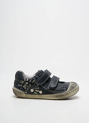Baskets impression bout rond noir TTY garçon