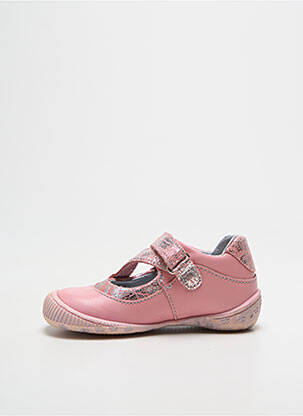 Bottillons fermeture scratch bout rond rose GATTINO fille