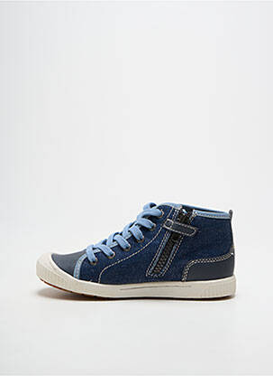 Bottines/boots bout rond bout rond bleu KICKERS garçon
