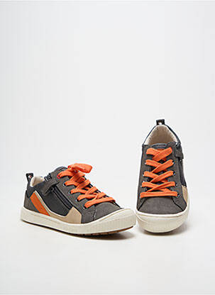 Baskets bout rond bout rond gris KICKERS garçon