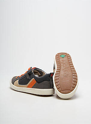 Baskets bout rond bout rond gris KICKERS garçon