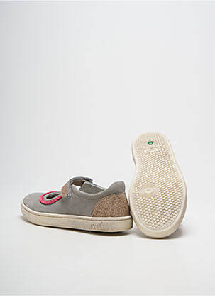 Ballerines bout rond bout rond gris KICKERS fille