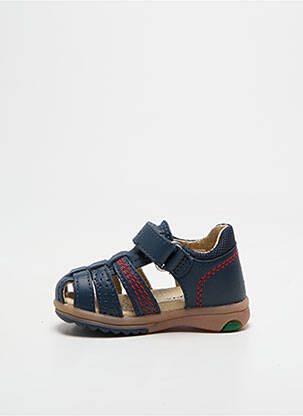 Sandales/nu pieds bout rond bout rond bleu KICKERS garçon