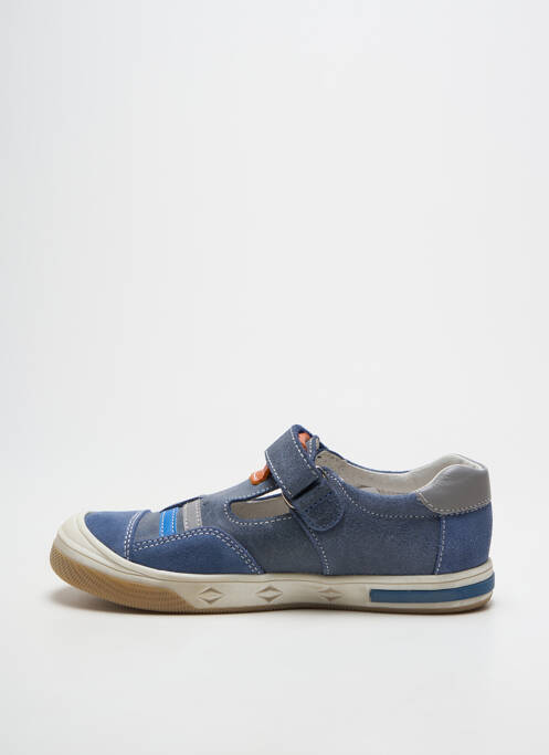 Baskets fermeture scratch bout rond bleu BOPY garcon