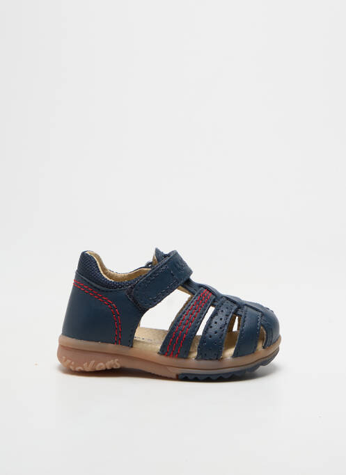 Sandales/nu pieds bout rond bout rond bleu KICKERS garcon
