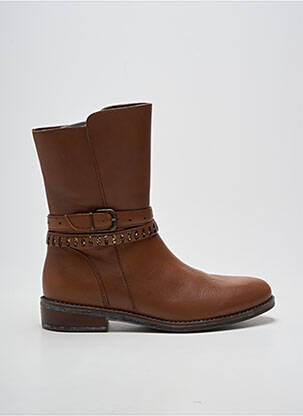 Bottines/boots talon bas talon plat jusqu'à 3cm marron BELLAMY femme