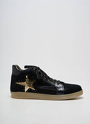 Baskets fermeture zip et lacets talon plat jusqu'à 3cm noir BELLAMY femme