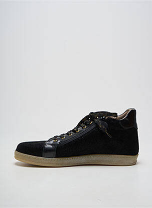 Baskets fermeture zip et lacets talon plat jusqu'à 3cm noir BELLAMY femme