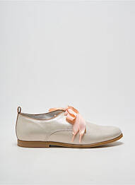 Derbies tissage satiné chiquet argent BELLAMY fille