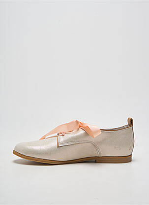 Derbies tissage satiné chiquet argent BELLAMY fille