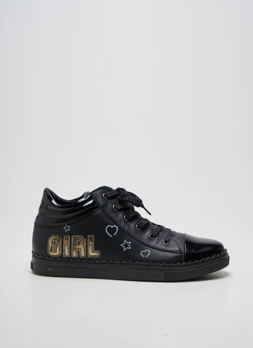 Baskets fermeture zip et lacets talon plat jusqu'à 3cm noir BELLAMY femme