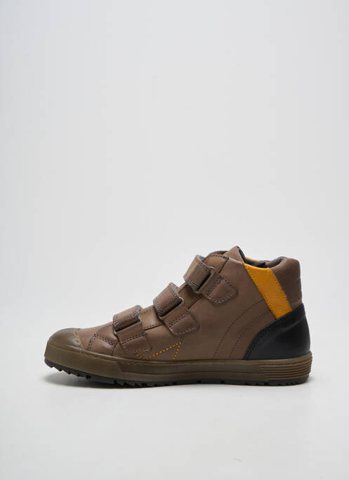 Bottines/boots semelle amovible bout rond marron BELLAMY garcon